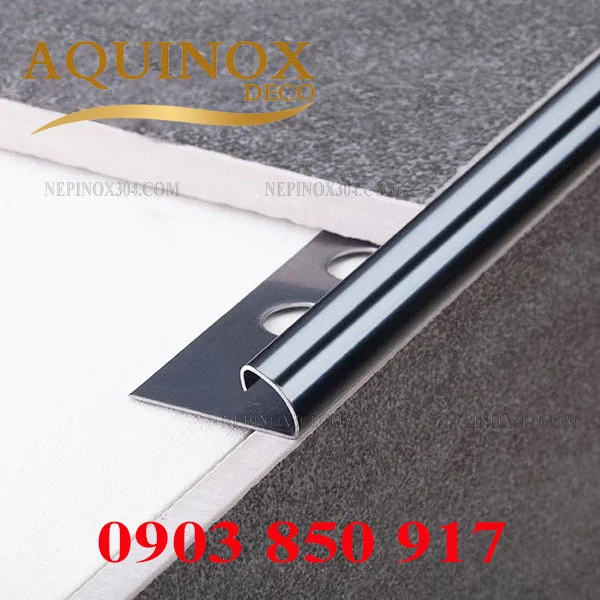 Nẹp Bo Góc Tròn Inox