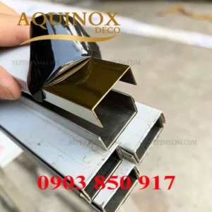 Nẹp Inox Chữ U Vàng Gương