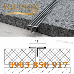 Nẹp Inox Chữ T Chống Trượt Cầu Thang