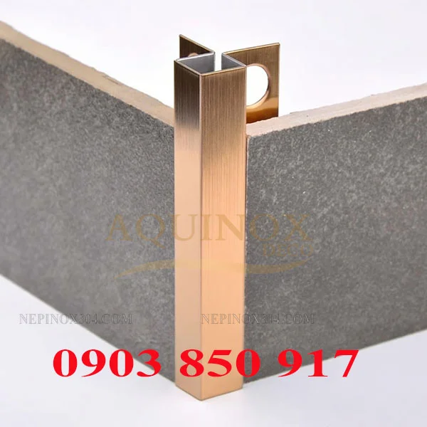 Nẹp Inox Bo Góc Gạch Vuông